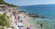 Strand Maslinica in Rabac Istrien