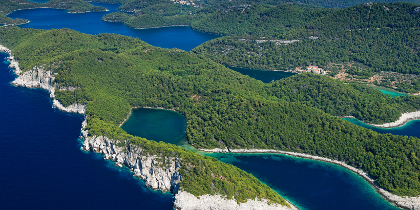 Coastline of the Mljet island Dalmatien 1