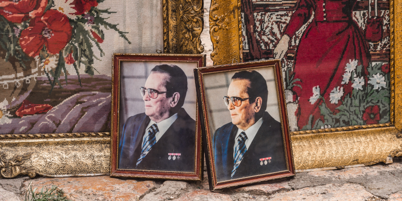Bilder vom ehemaligen Präsidenten von Jugoslawien Josip Broz Tito
