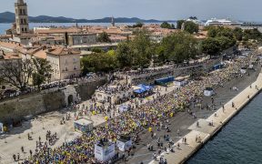 Läufer in Zadar beim Wings for Life World Run - Ausnahmelauf Wings for Life 2020