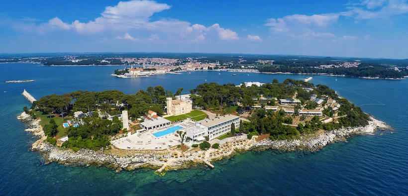 Valamar Isabella Island Resort auf der Insel Sveti Nikola vor Poreč