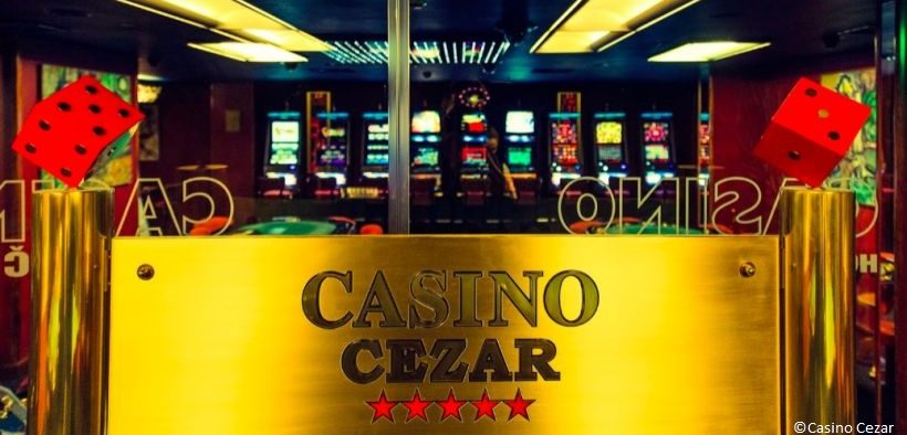 Eingangsbereich des Casino Cezar im Westin Hotel in Zagreb