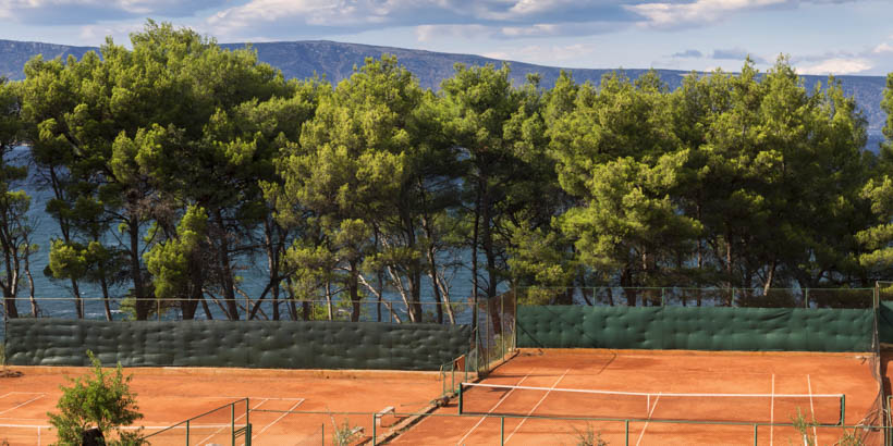 Tennisspielen in Istrien