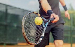 Tennisspielen in Istrien
