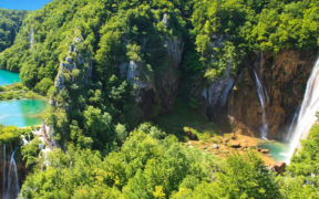 Wasserfälle abseits der Küste in Kroatien