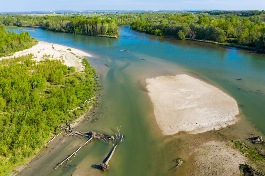 Mündungsgebiet Drau und Mur