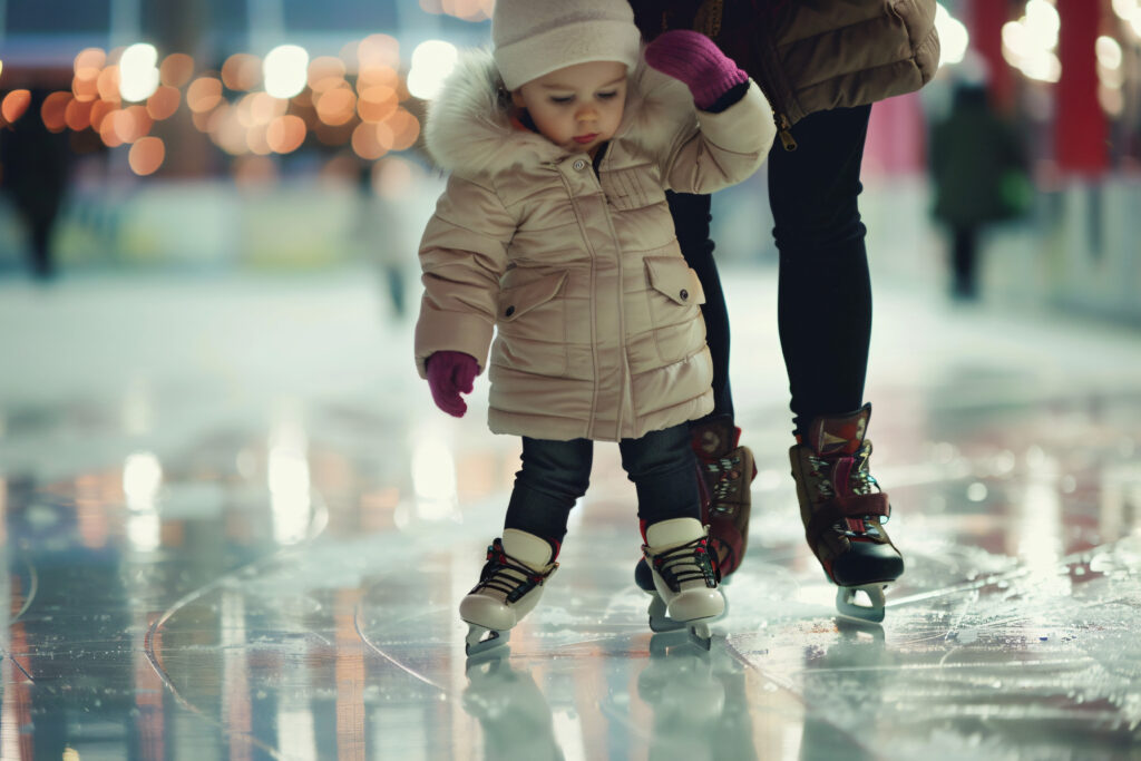 Eiskunstlaufen in der Stadt