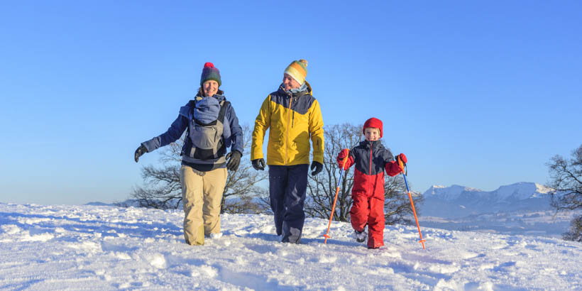 Winterwandern in Vrbovska poljana