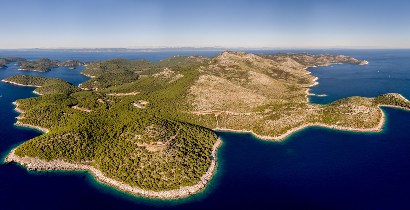 Lastovo Luftaufnahme