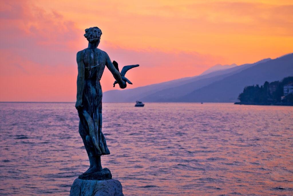 Wahrzeichen in Opatija: Das Mädchen mit der Möve