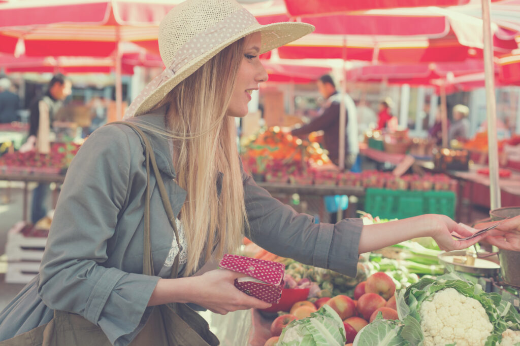 Zagreb im Herbst - Dolac Markt, der traditionelle Bauernmarkt