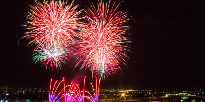Feuerwerk über Zagreb