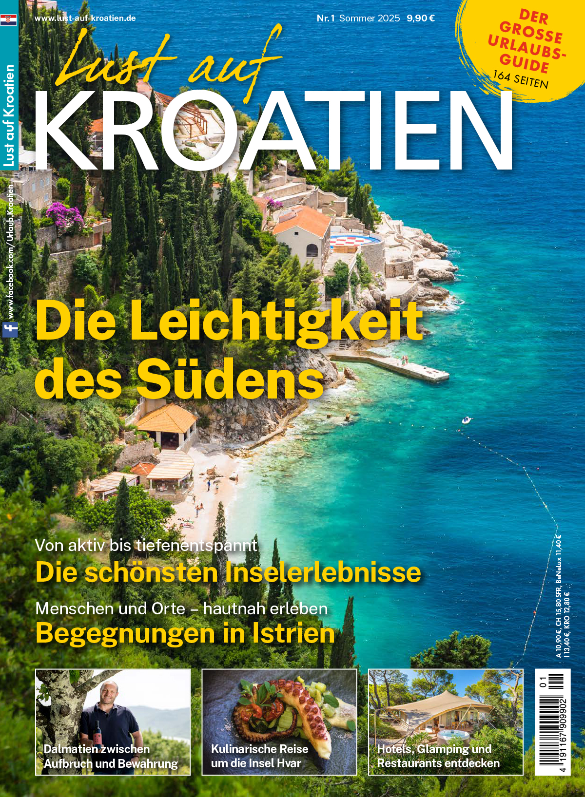 Lust auf Kroatien Magazin 01 2025 Titelbild